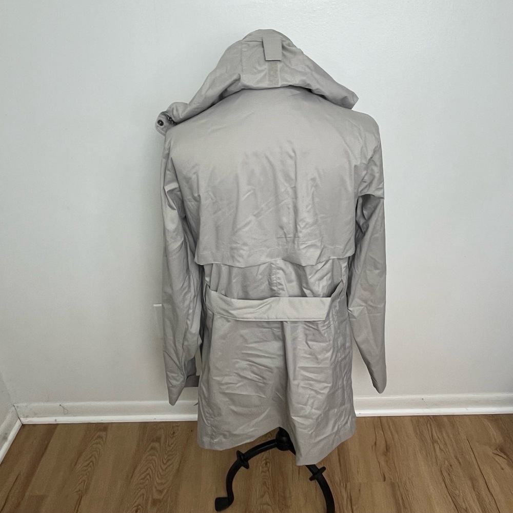 NWT Columbia Gray Hooded Long Sleeve Rain Coat Jacket Size Small - Picture 4 of 11